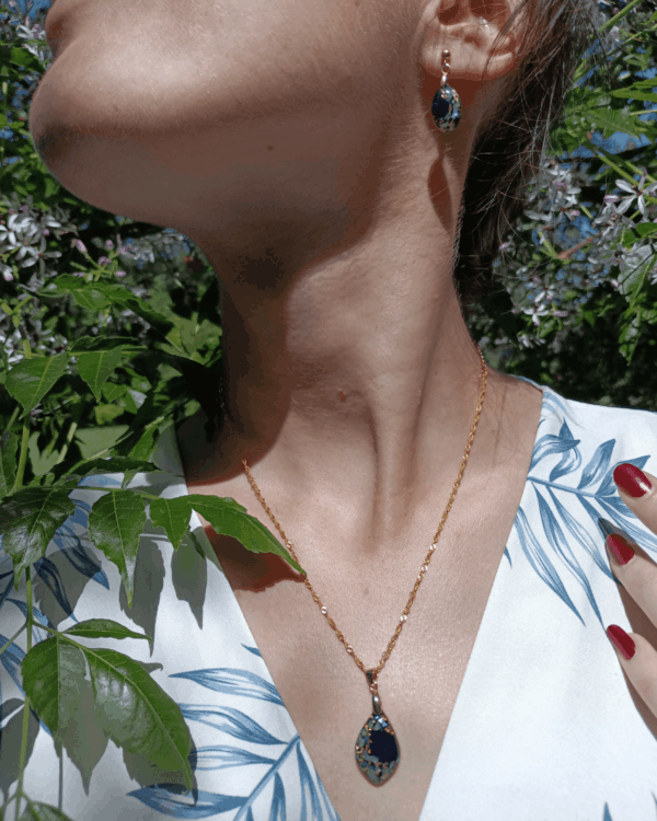 Collier en nacre - argent plaqué or - Chic et élégant